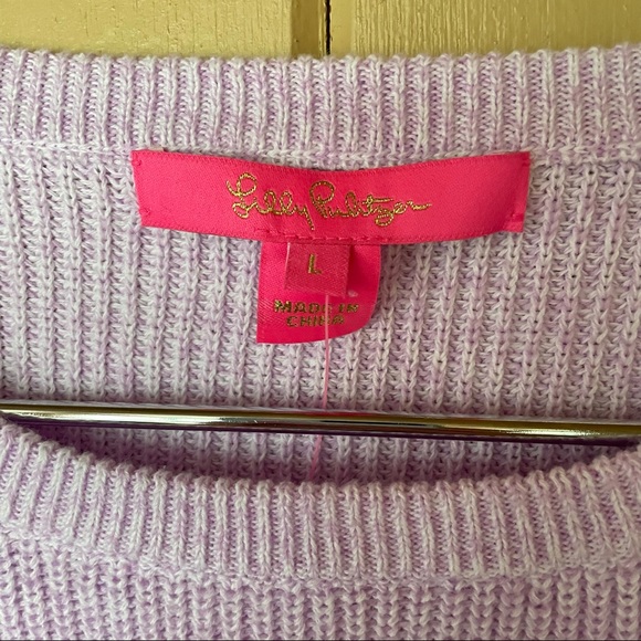 Lilly Pulitzer Cortina Sweater Periwinkle Purple Marled Ombré - Picture 3 of 8